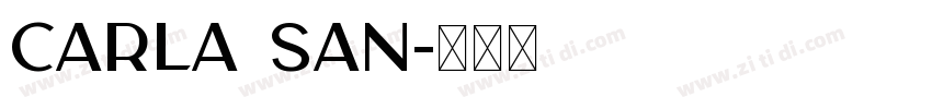 carla san字体转换